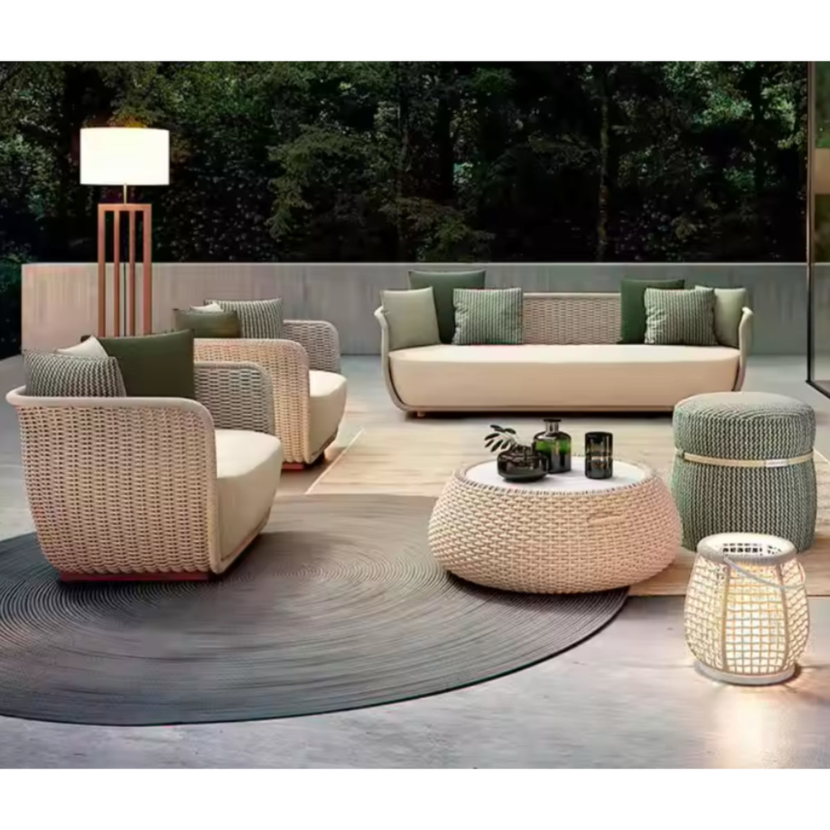 VerdeLoom Riviera Woven Lounge Set